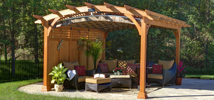 Modern Wood Pergola Installation in Vernon, CA